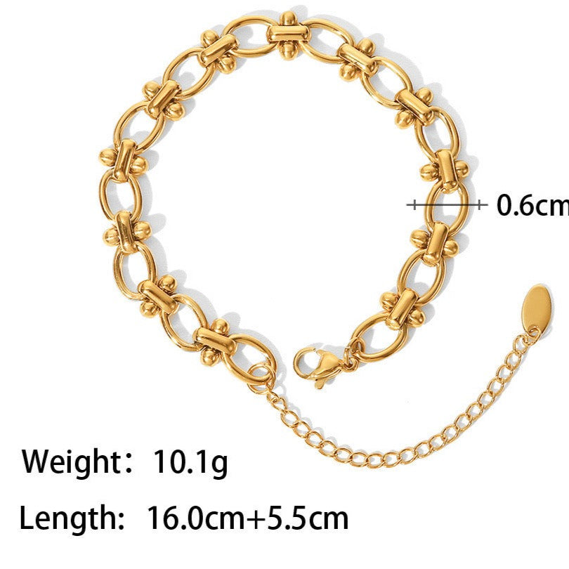 High-End Golden Multi-Style Bracelets