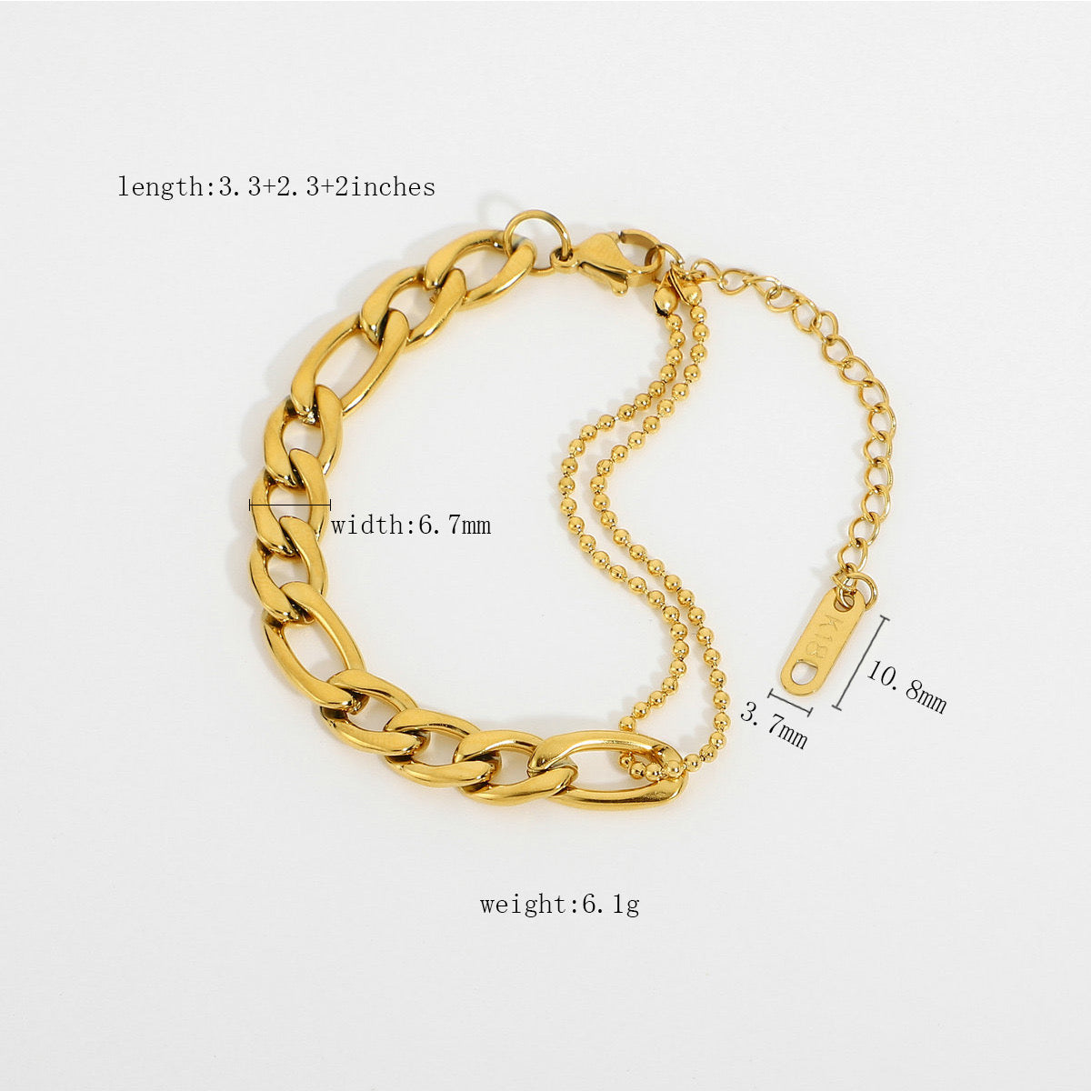 High-End Golden Multi-Style Bracelets