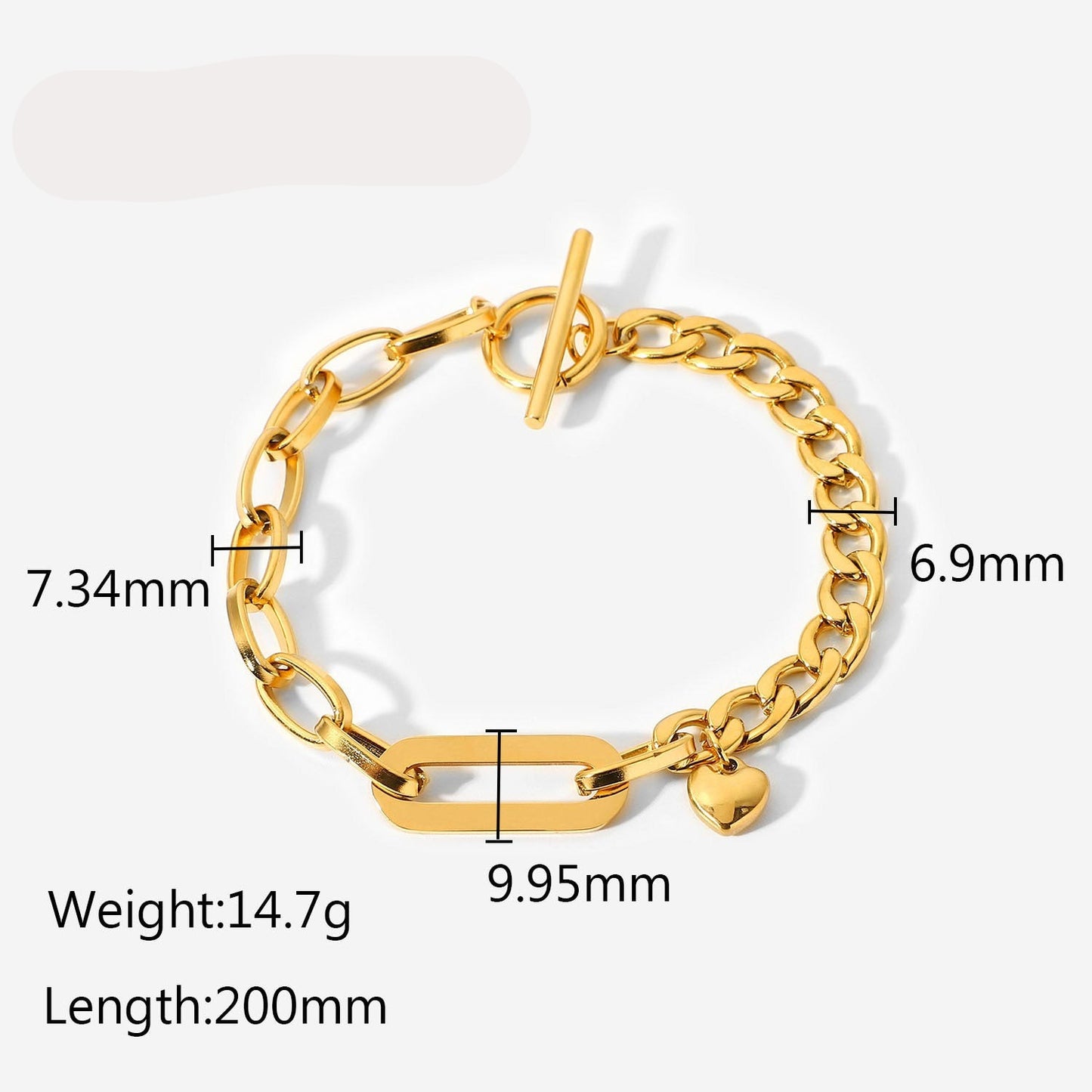 High-End Golden Multi-Style Bracelets