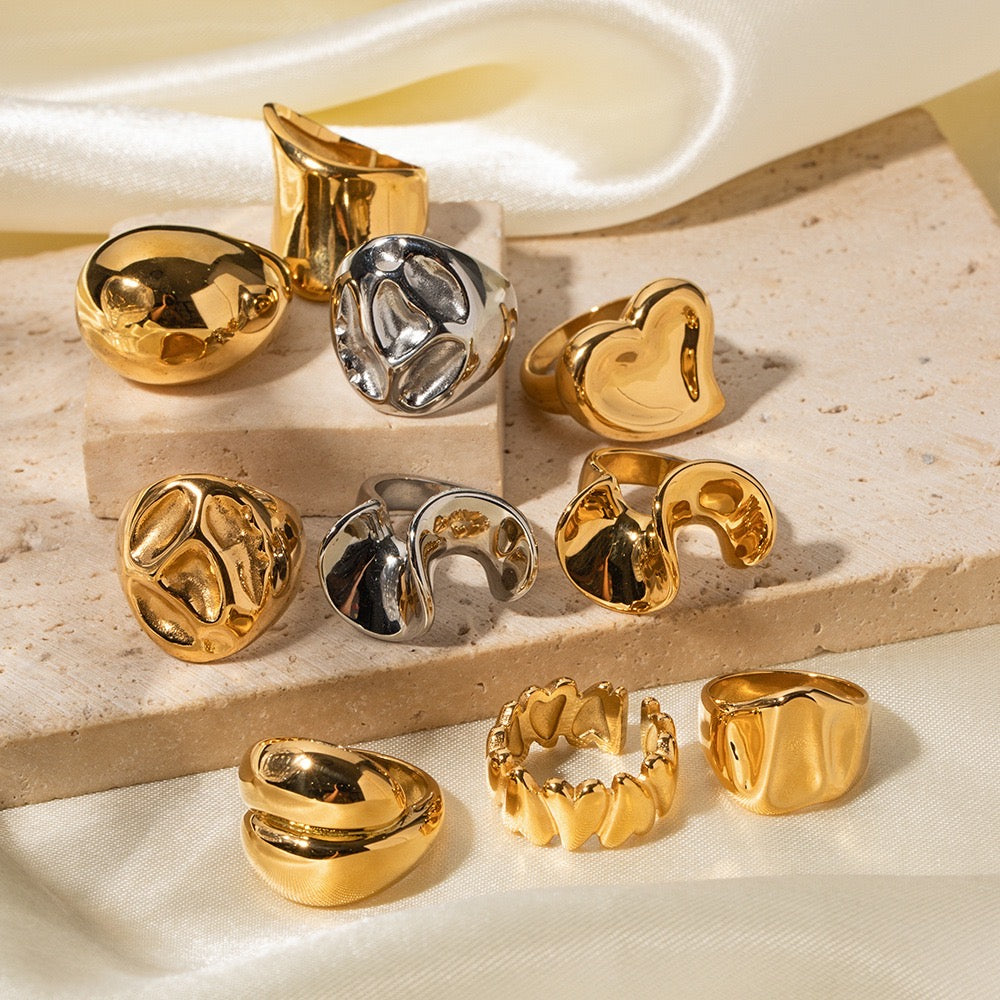 Premium Gold And Silver Multi-Style Rings