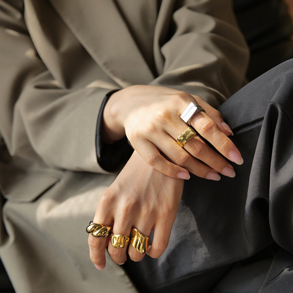 Premium Gold And Silver Multi-Style Rings