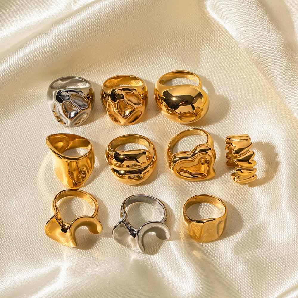 Premium Gold And Silver Multi-Style Rings