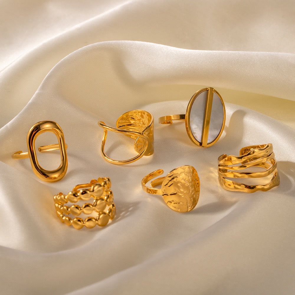 Premium Gold And Silver Multi-Style Rings