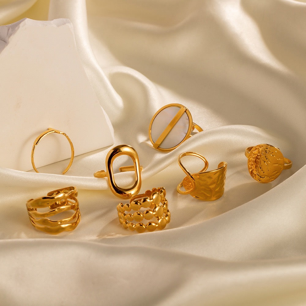 Premium Gold And Silver Multi-Style Rings