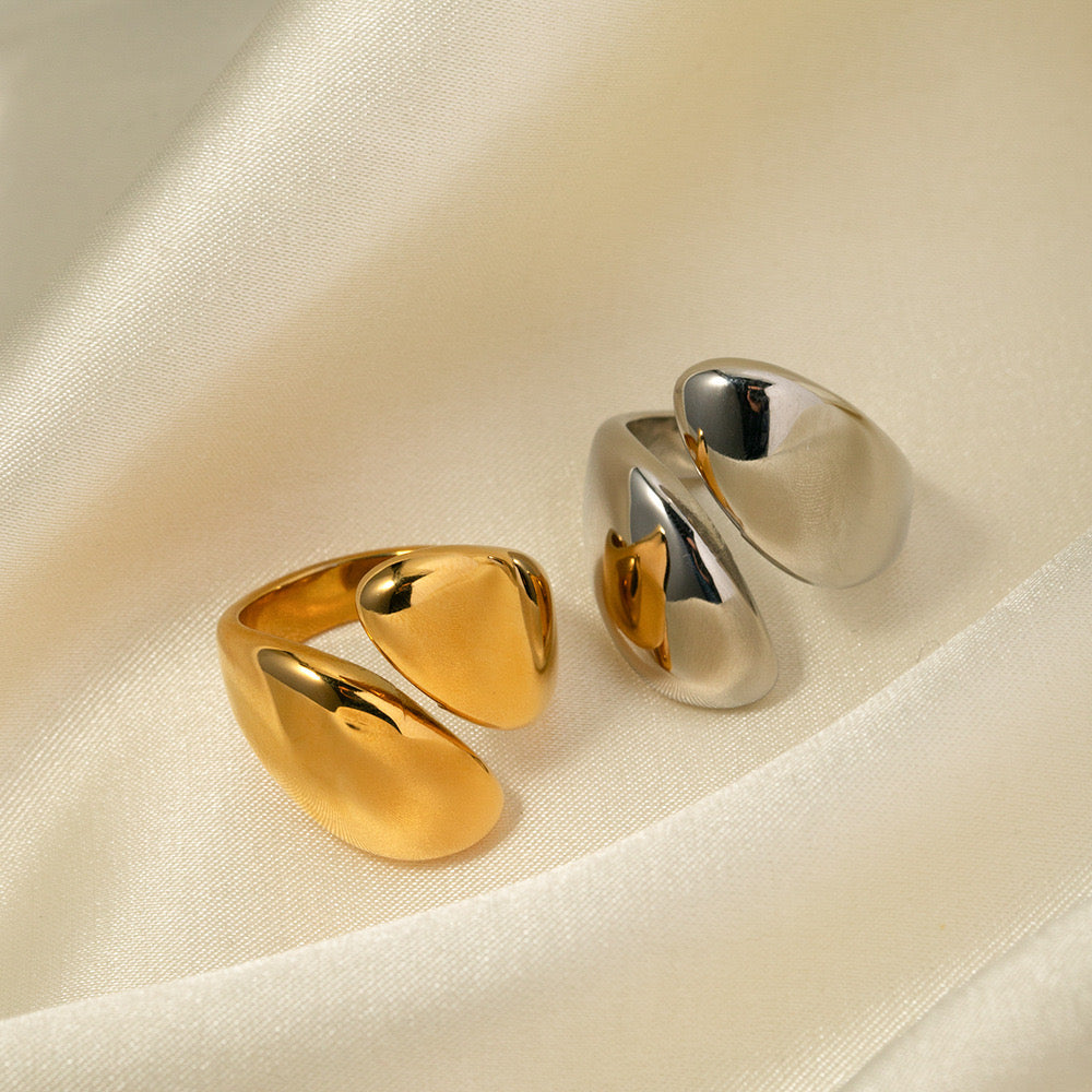 Premium Gold Silver Ring