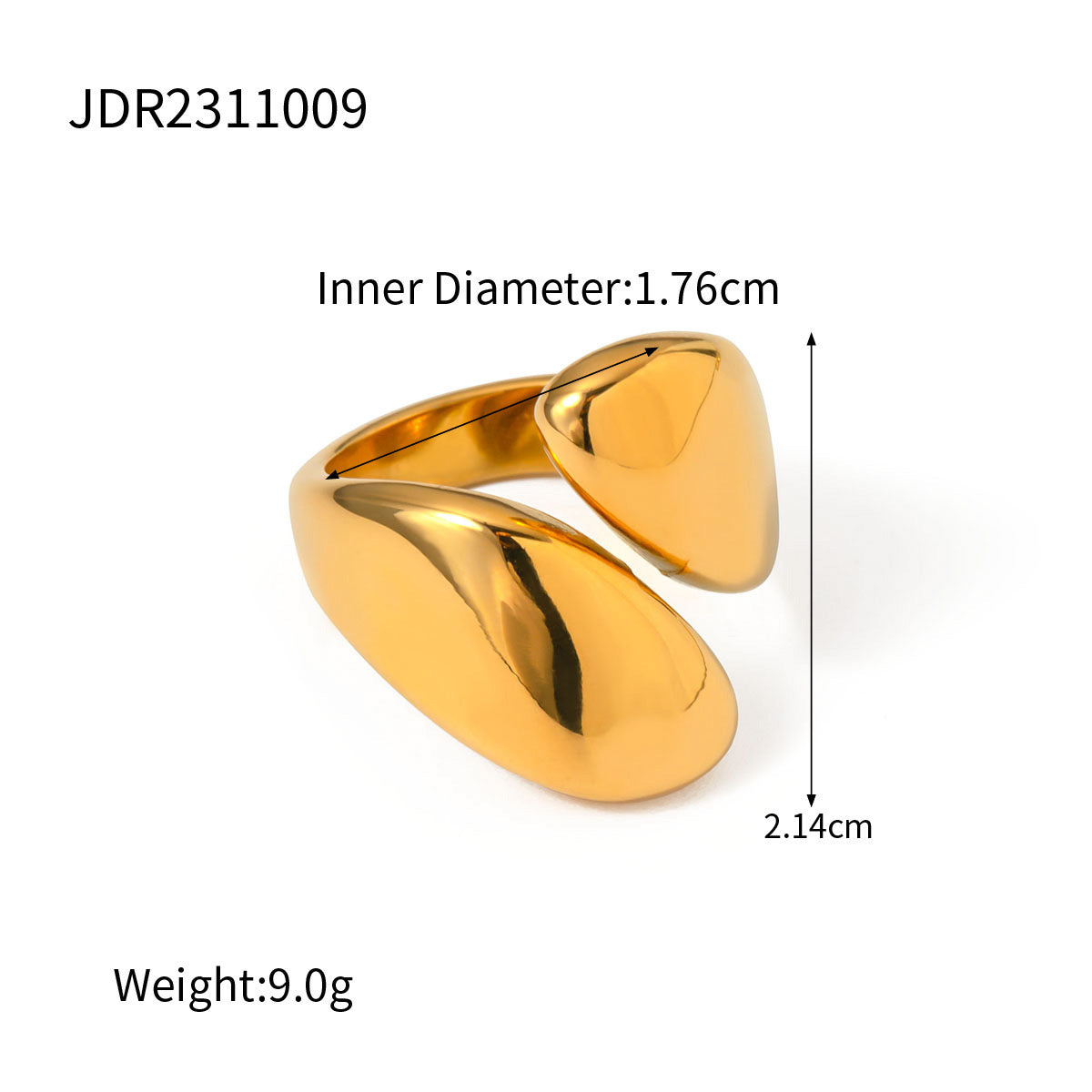 Premium Gold Silver Ring