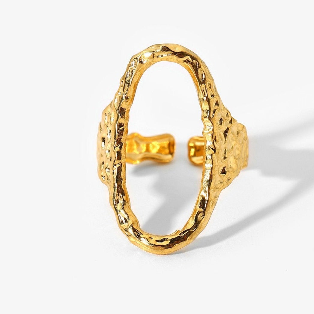 Hollow Snake Shape Vintage Gold Ring