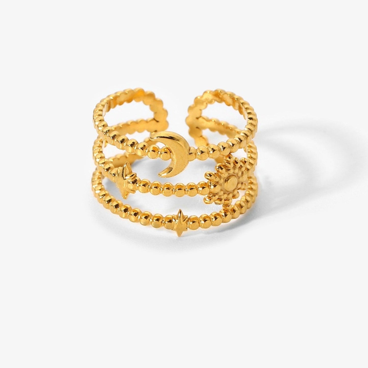 Hollow Snake Shape Vintage Gold Ring