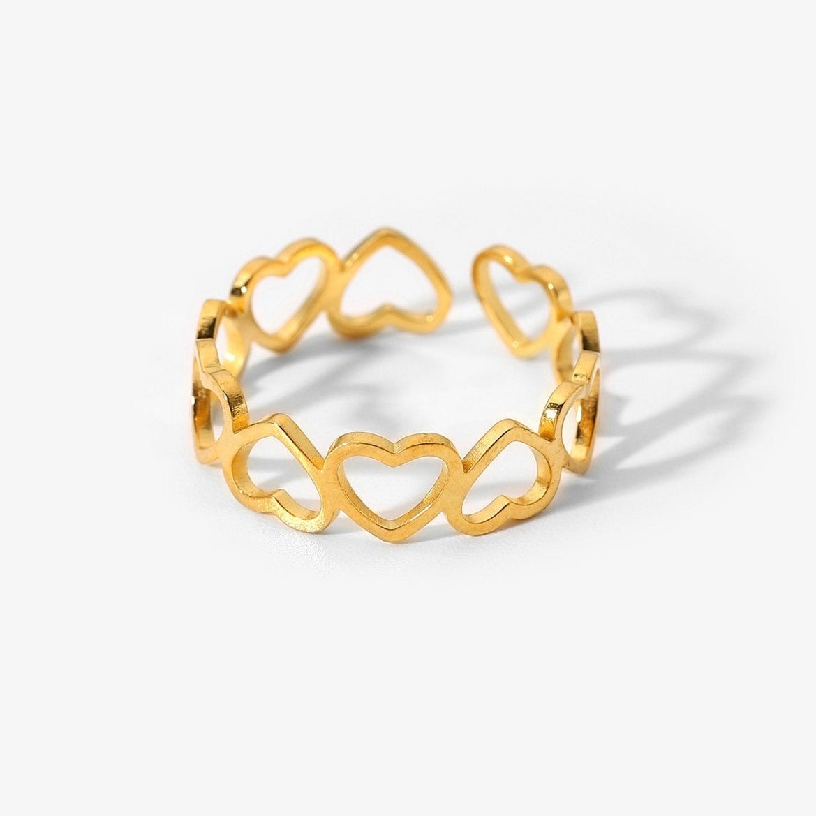 Hollow Snake Shape Vintage Gold Ring