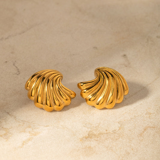 Premium Gold Shell Earrings