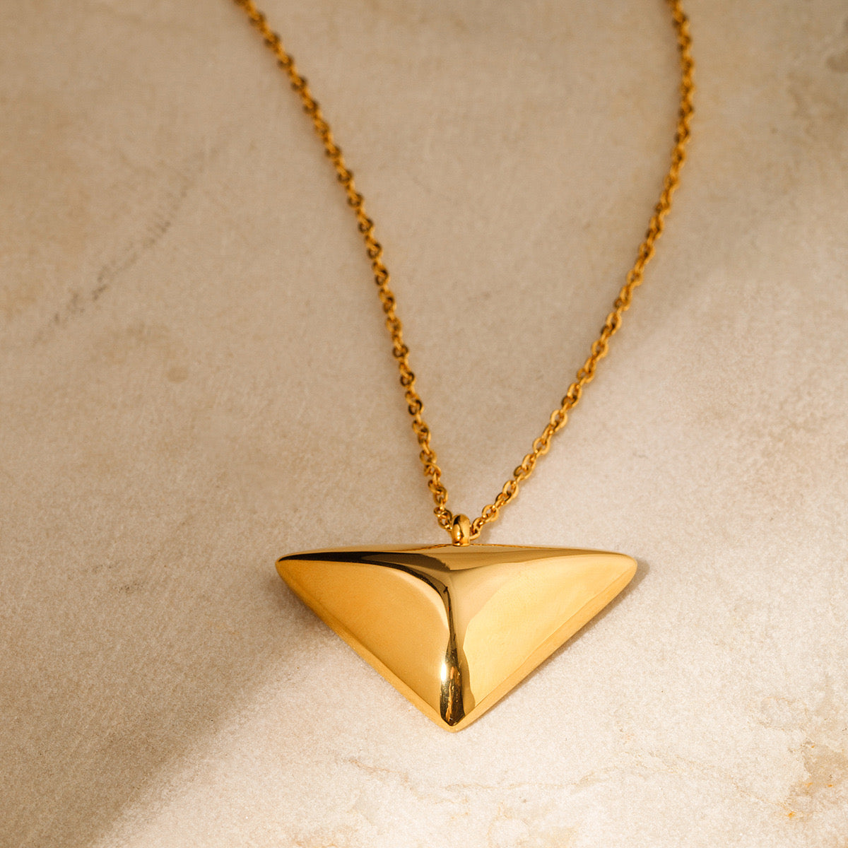 Premium Gold Triangle Necklace