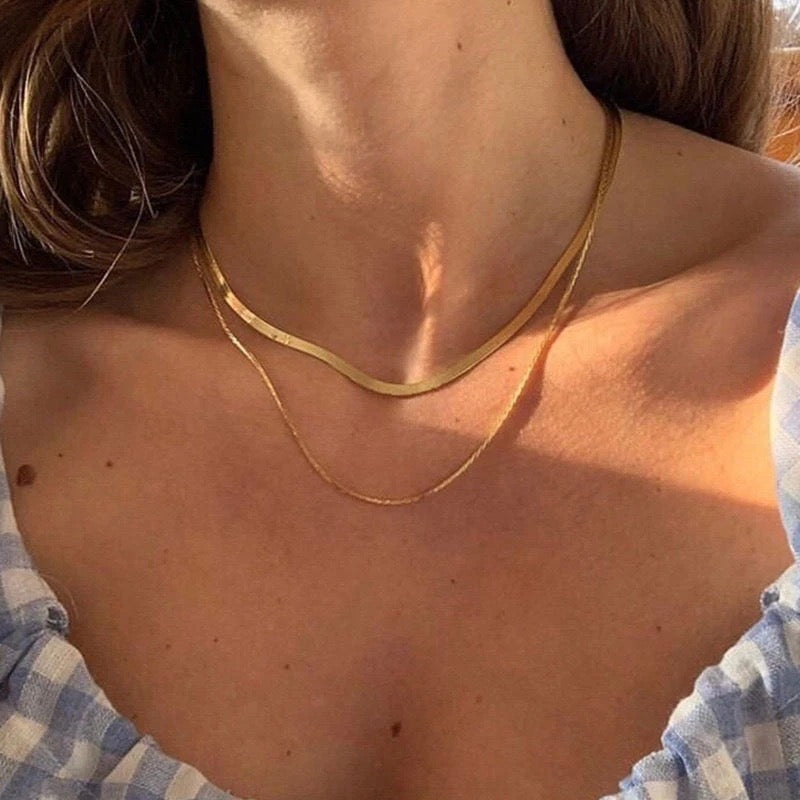 Advanced Stackable Multi-Style Gold Necklace