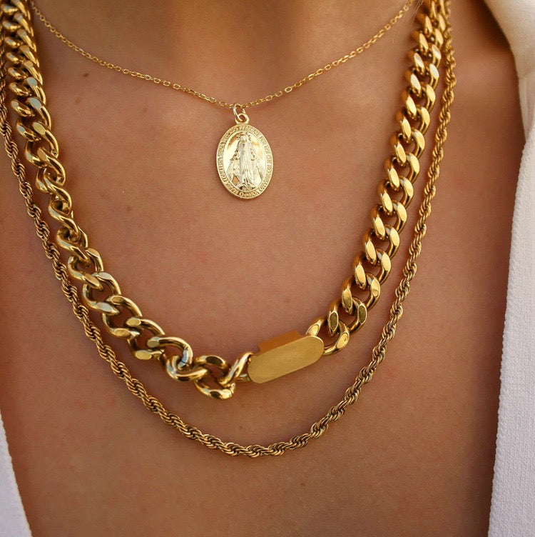 Advanced Stackable Multi-Style Gold Necklace