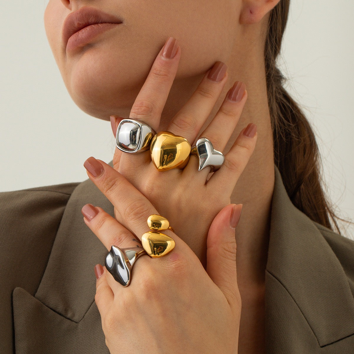 High-End Gold And Silver Multi-Style Special Rings