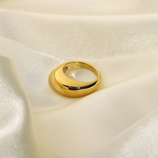 2024 Hot Selling Premium Simple Gold Silver Thickness Ring