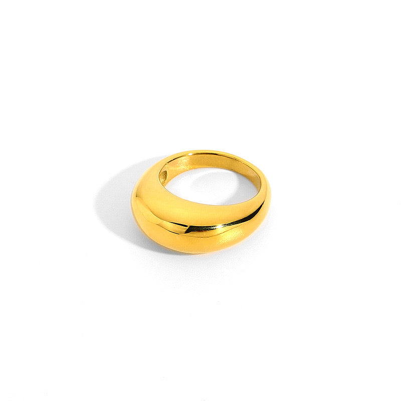 2024 Hot Selling Premium Simple Gold Silver Thickness Ring