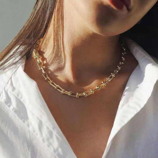 New Niche Design Gold Chain Characteristic Necklace With Personality