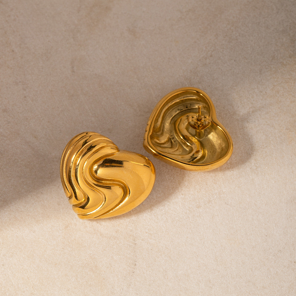 European And American Love Shell Retro Earrings For Girls, Simple And Personalized Ear Jewelry