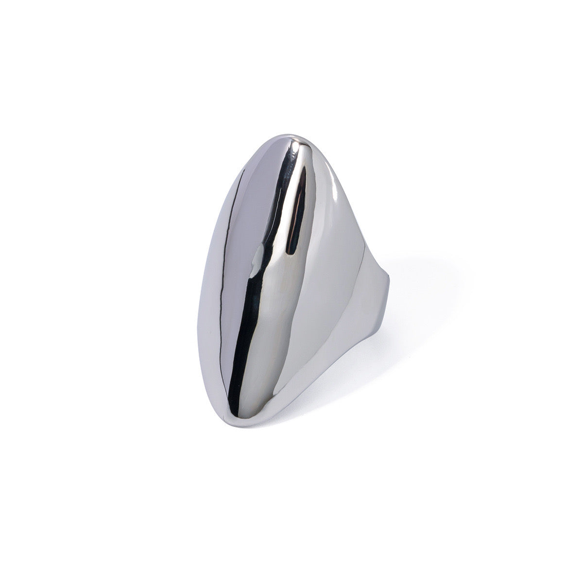 Silver Needle Light Luxury High-end Ring Korean Style Korean Wide Face Niche Design Metal Ring