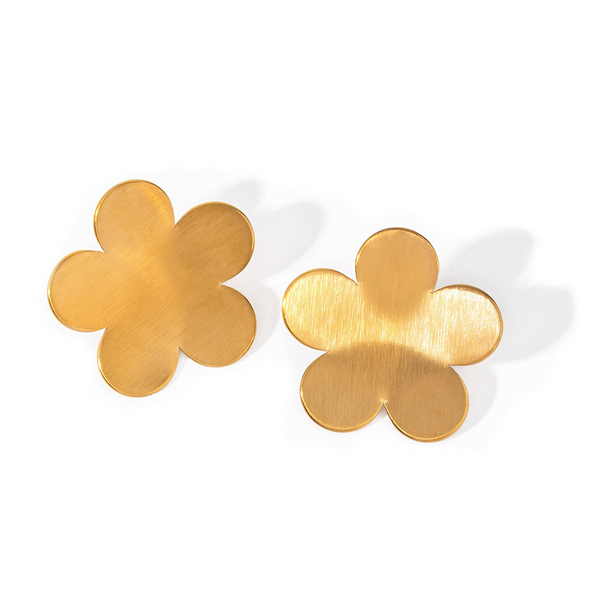 Temperament Flower Gold Earrings For Women, Niche Design, Light Luxury