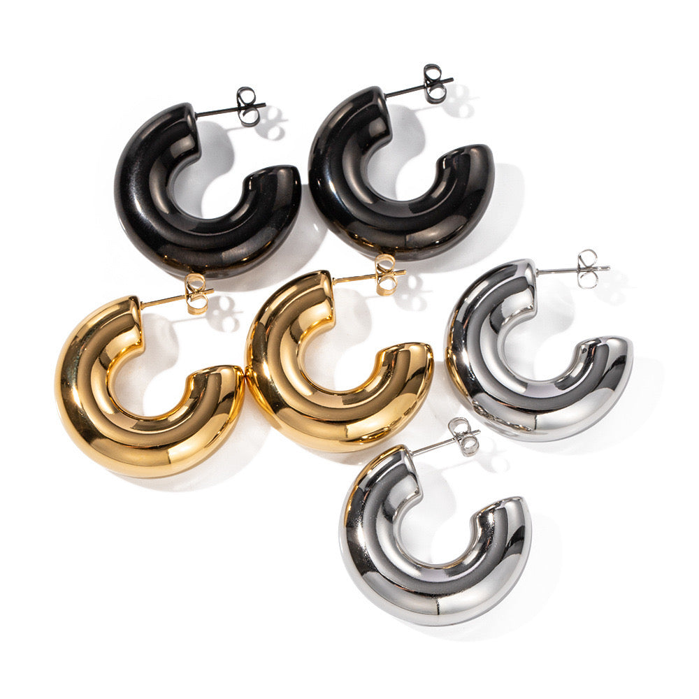 Temperament Circle Diverse Earrings For Women Niche Design Light Luxury