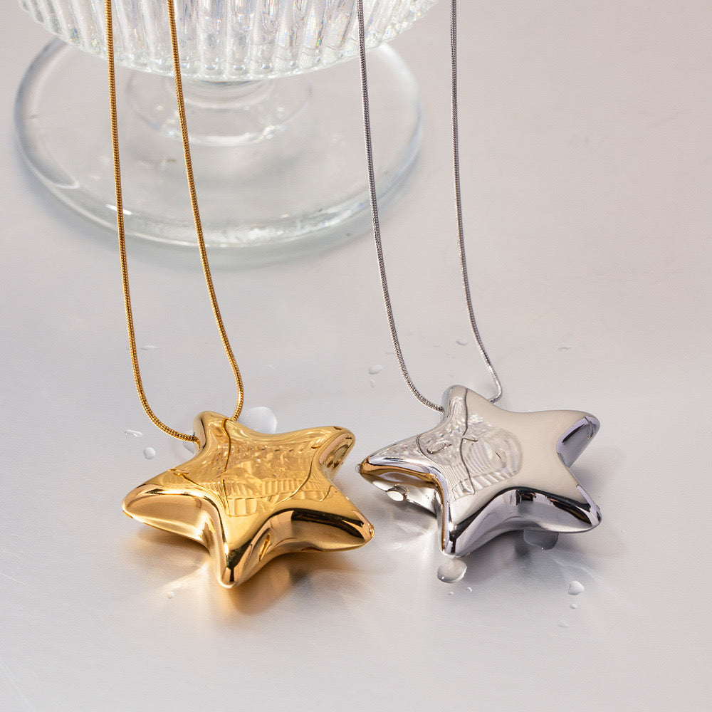 Versatile Niche Design, High-End Luxury Five-Pointed Star Necklace