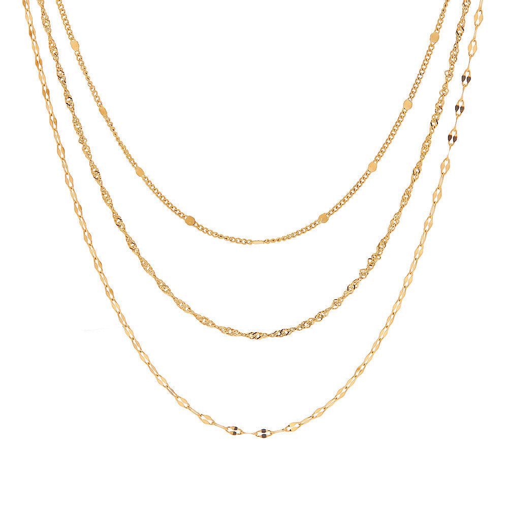 Versatile Niche Design, High-End Luxury Gold Necklace