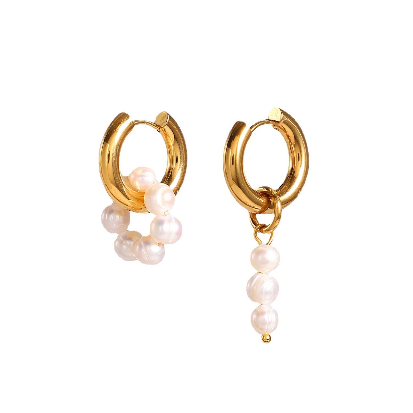 Versatile, Niche Design, High-End Luxury, Pearl Strand Earrings