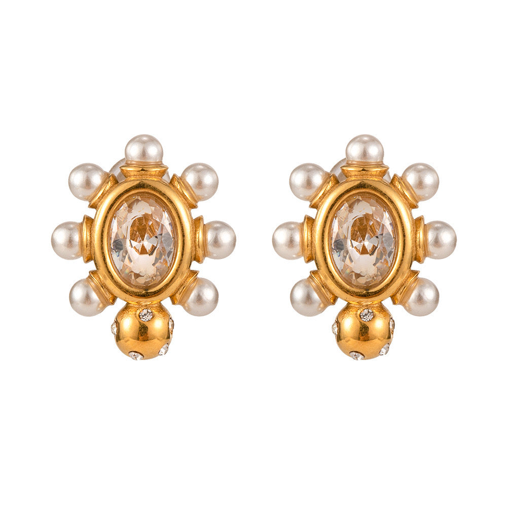 Versatile Niche Design High-End Luxury Pearl Earrings