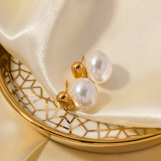 Versatile Niche Design High-End Luxury Pearl Earrings