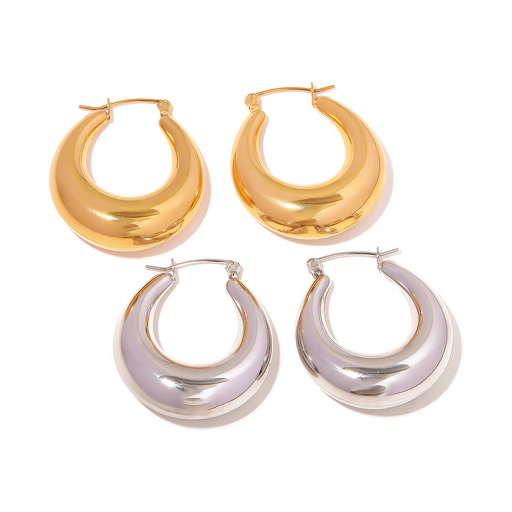 Versatile Niche Design, High-End And Light Luxury Crescent Earrings