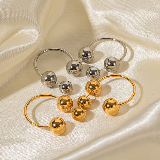 Versatile Niche Design, High-End Luxury Ball Ear Clips