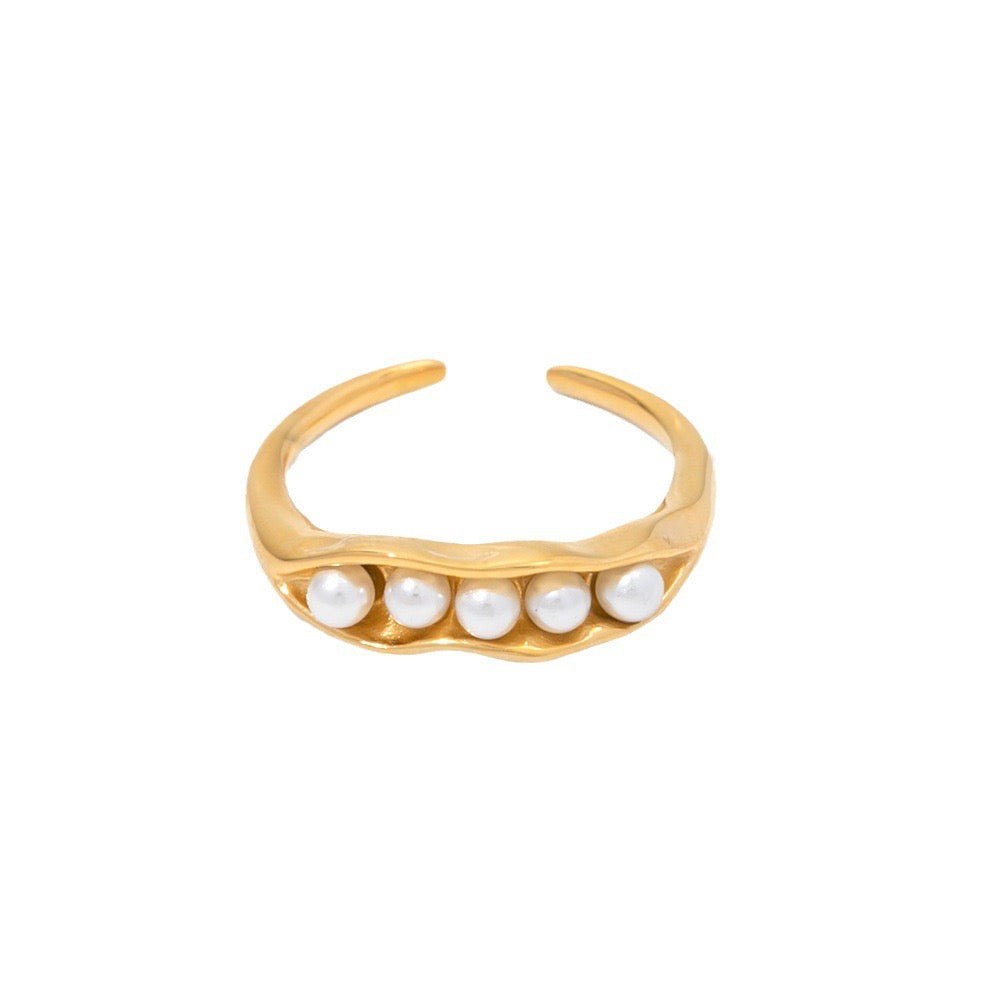 Versatile Niche Design, High-End Luxury Multi-Pearl Ring