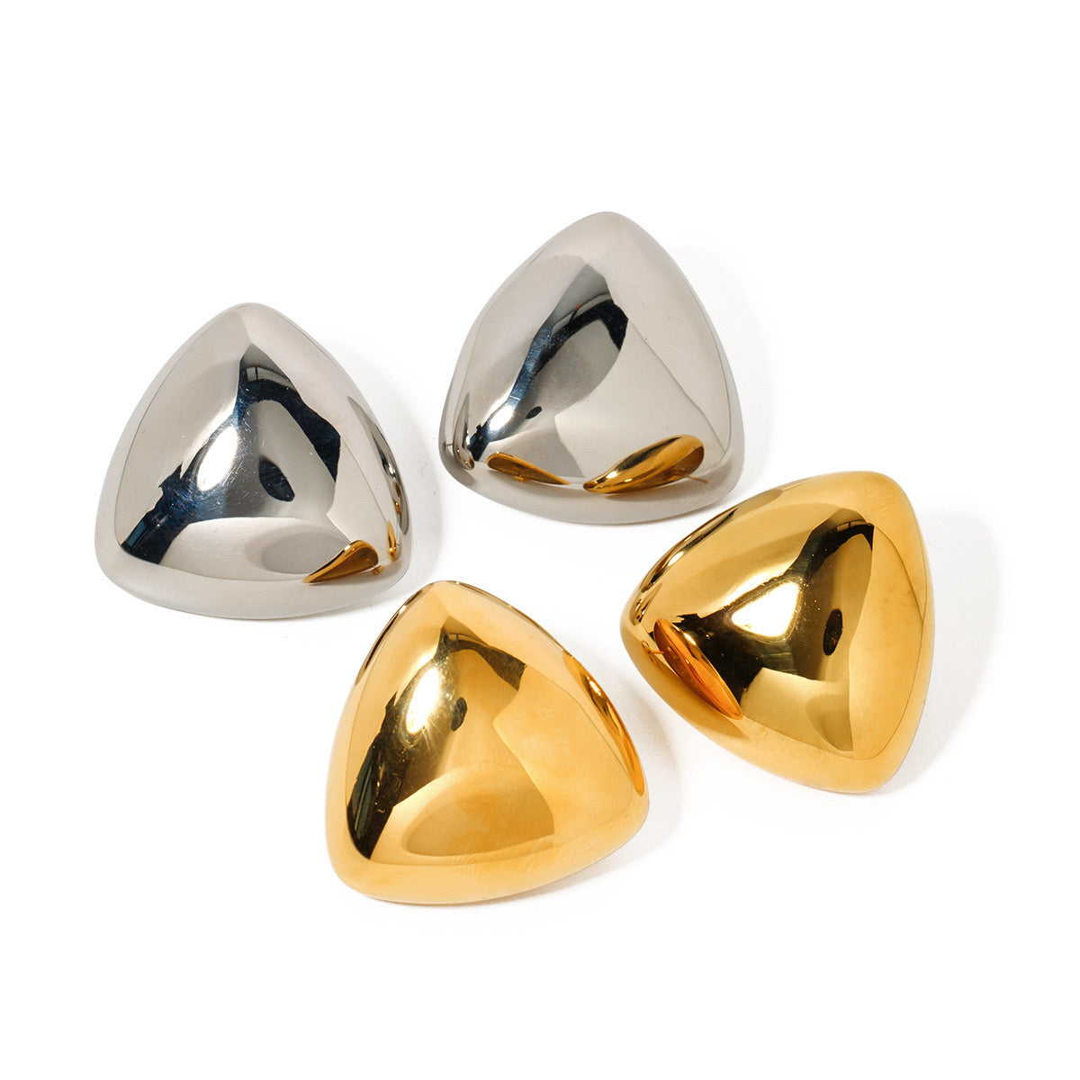 Niche Design High-End Luxury Triangle Earrings