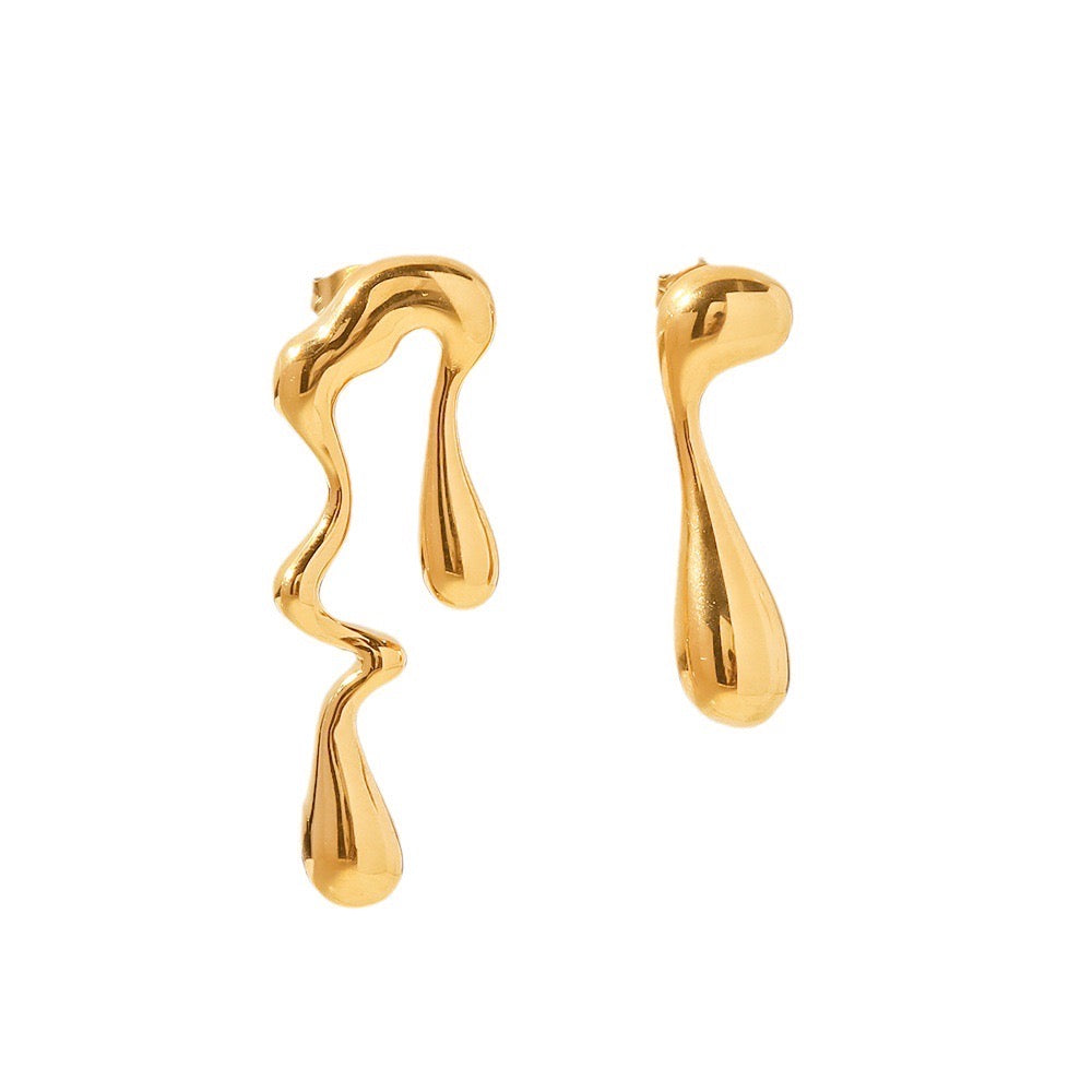 Niche Design High-End Light Luxury Irregular Earrings