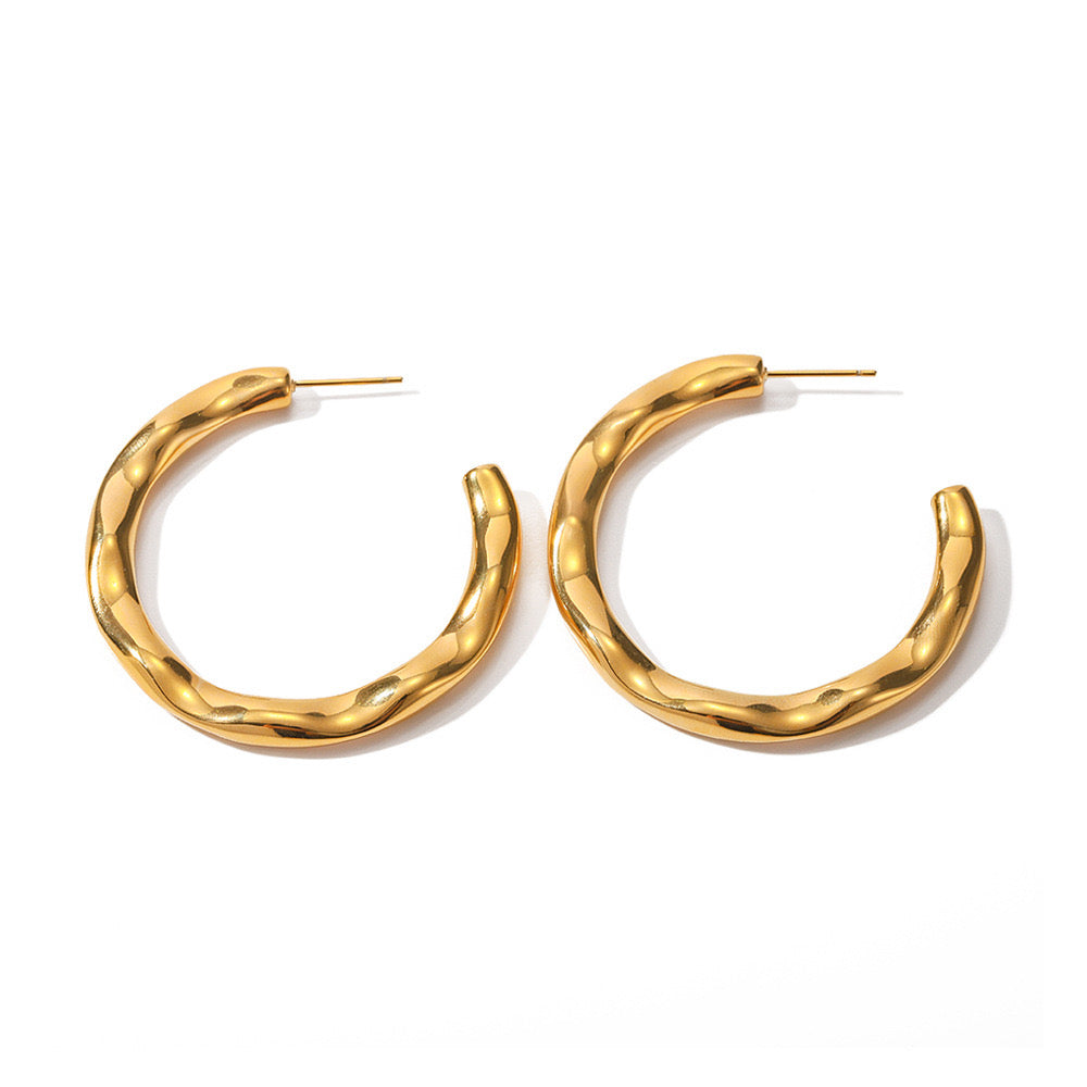 Hot-Selling Niche Design High-End Luxury Large Diameter Earrings