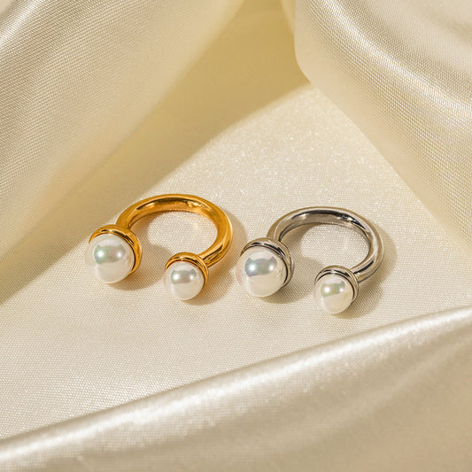 Hot Selling High-End Niche Small Pearl Ring