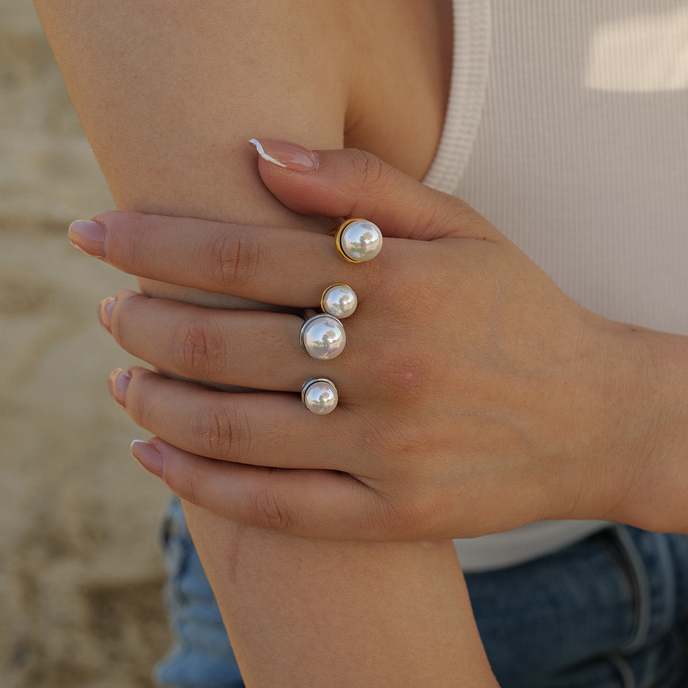 Hot Selling High-End Niche Small Pearl Ring