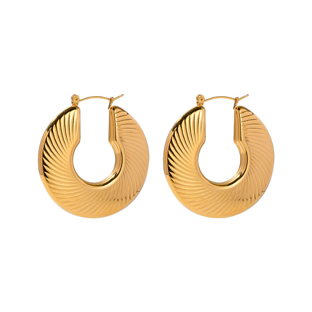 New Light Luxury Heavy Industry High Quality Open Earrings