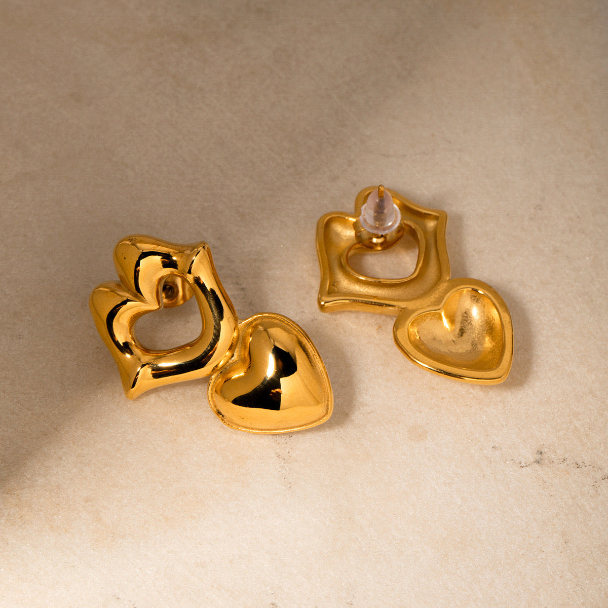 New Glossy Temperament High-End Love Earrings