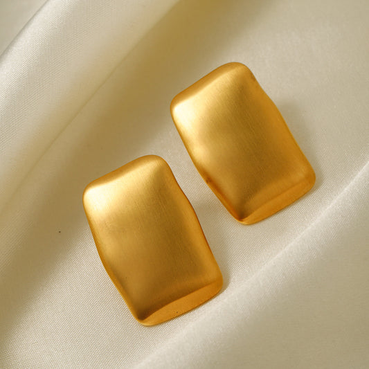 New Glossy Temperament High-End Square Earrings