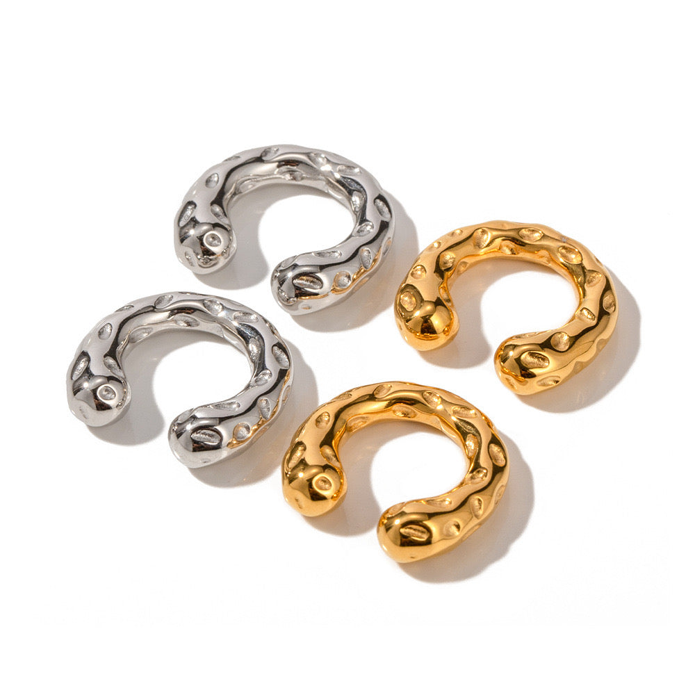 New Style Gold Glossy Premium Round Ear Clips