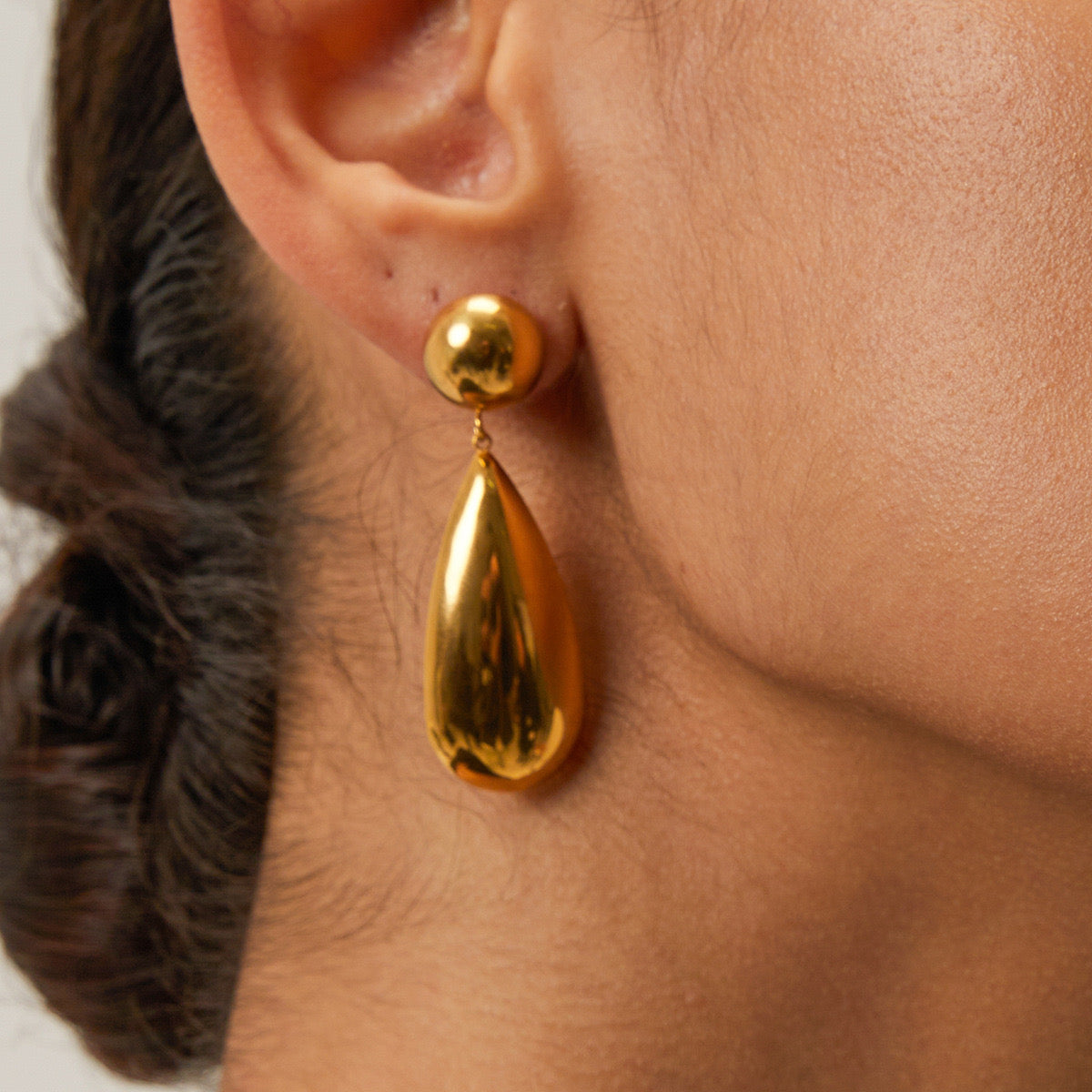 High-End Light Luxury Simple Fashion Drop-Shaped Earrings