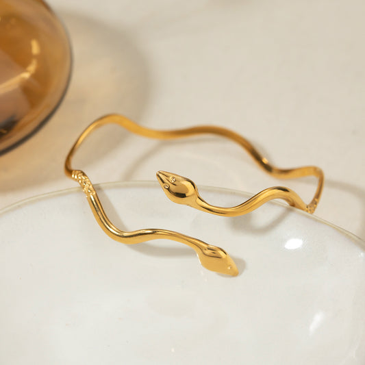 High-End Light Luxury Simple Fashion Snake-Shaped Earrings