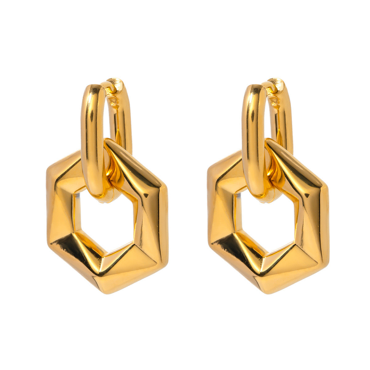 High-End Light Luxury Simple Fashion Gold Earrings