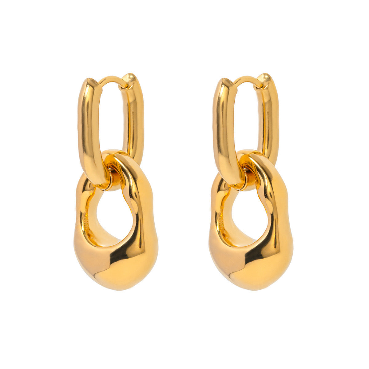 High-End Light Luxury Simple Fashion Gold Earrings