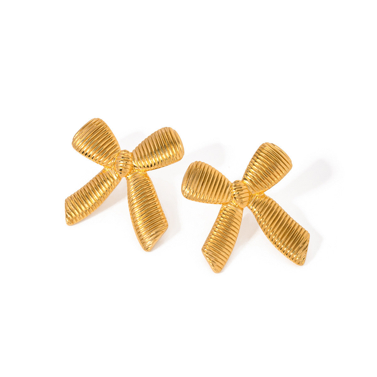 High-End Light Luxury Simple Fashion Bow Earrings