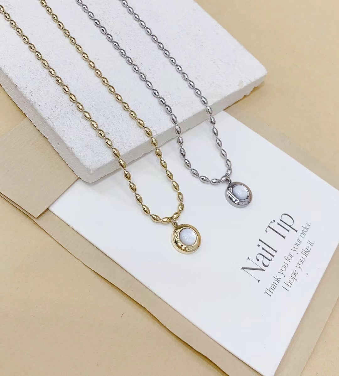 Hot Selling Stainless Steel Circular Necklace