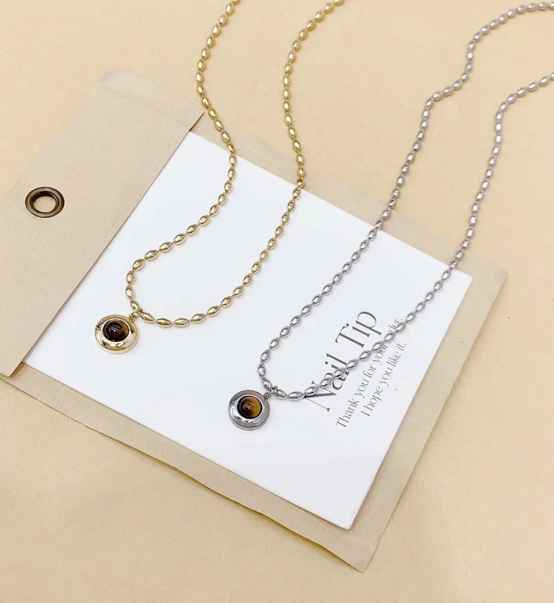 Hot Selling Stainless Steel Circular Necklace