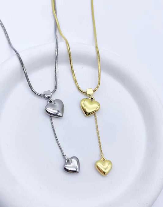 High-Grade Metal Love Pendant Necklace